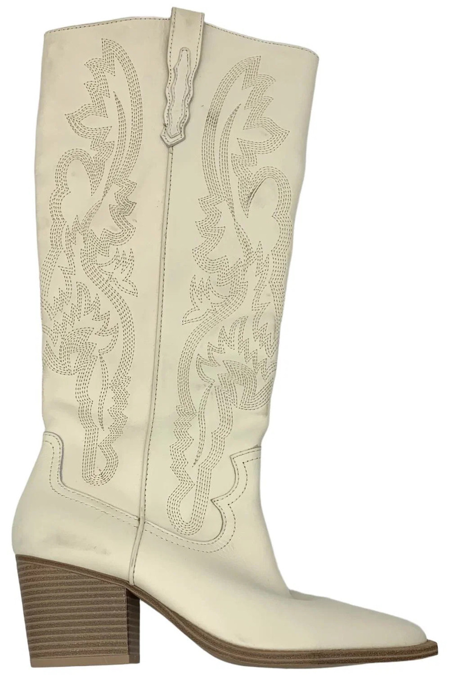 Crown Vintage Women's Sila Western Boot White Pepper - Medium